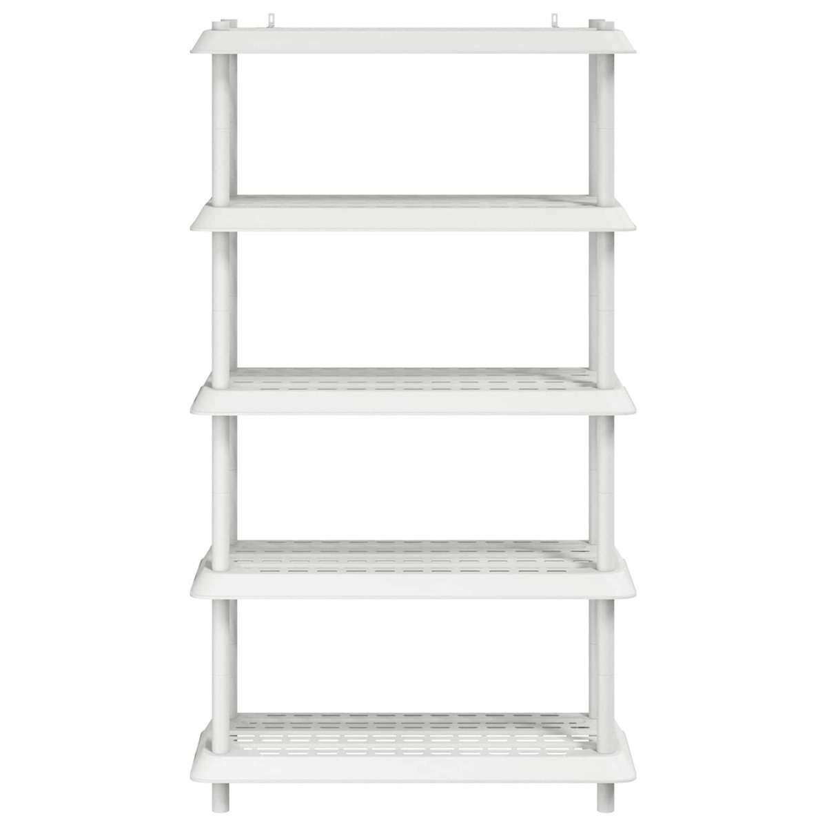 vidaXL Μονάδα Ραφιού 5 επίπεδα 100 x 40 x 177 εκ PP Λευκό