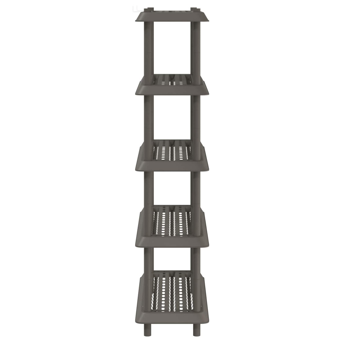 vidaXL Μονάδα Ραφιού 5 επίπεδα 100 x 40 x 177 εκ. PP Ανοιχτό γκρι