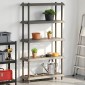 vidaXL Μονάδα Ραφιού 5 επίπεδα 100 x 40 x 177 εκ. PP Ανοιχτό γκρι