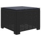 vidaXL Μονοθέσια Καναπές Κήπου με Μαξίλι Ερατάν PP Ανθρακί