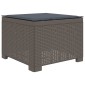 vidaXL Μονοθέσια Καναπές Κήπου με Μαξίλι Ερατάν PP Ανοιχτό γκρι