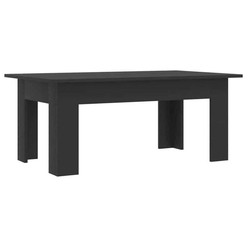 vidaXL Τραπεζάκι Σαλονιού Μαύρο 100 x 60 x 42 εκ. από Επεξ. Ξύλο