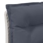 vidaXL Μονοθέσια Καναπές Κήπου με Μαξιλάρια Φαίνεται σαν Ρατάν PP