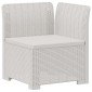 vidaXL Μονοθέσια Καναπές Κήπου με Μαξιλάρια Φαίνεται σαν Ρατάν PP