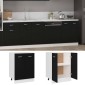 vidaXL Ντουλάπι Δαπέδου Μαύρο 60x46x81,5 εκ. Μοριοσανίδα