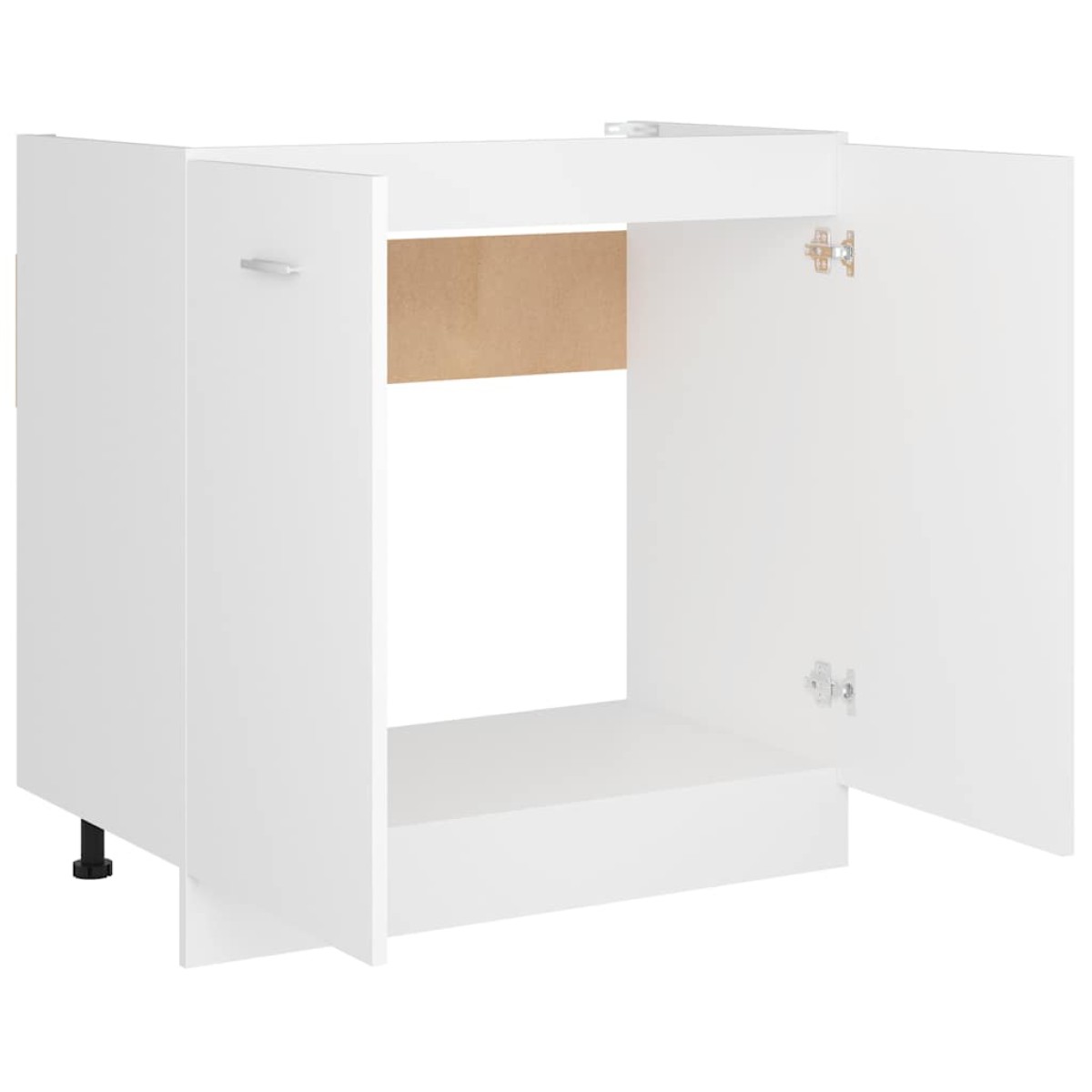 vidaXL Ντουλάπι Νεροχύτη Λευκό 80x46x81,5 εκ. Μοριοσανίδα