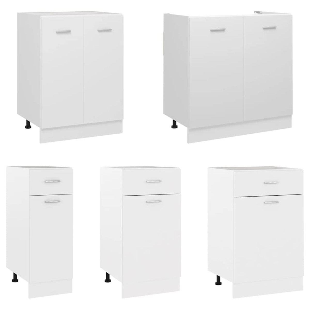 vidaXL Ντουλάπι με Συρτάρι Λευκό 30x46x81,5 εκ. Μοριοσανίδα