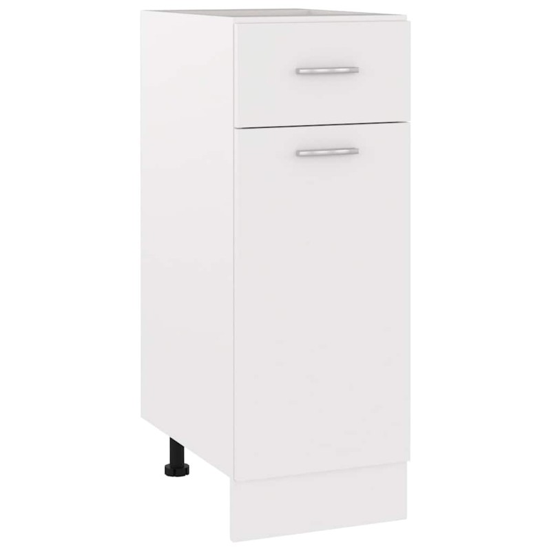 vidaXL Ντουλάπι με Συρτάρια "Lyon" Λευκό 30x46x81,5 εκ. από Τεχνητό Ξύλο