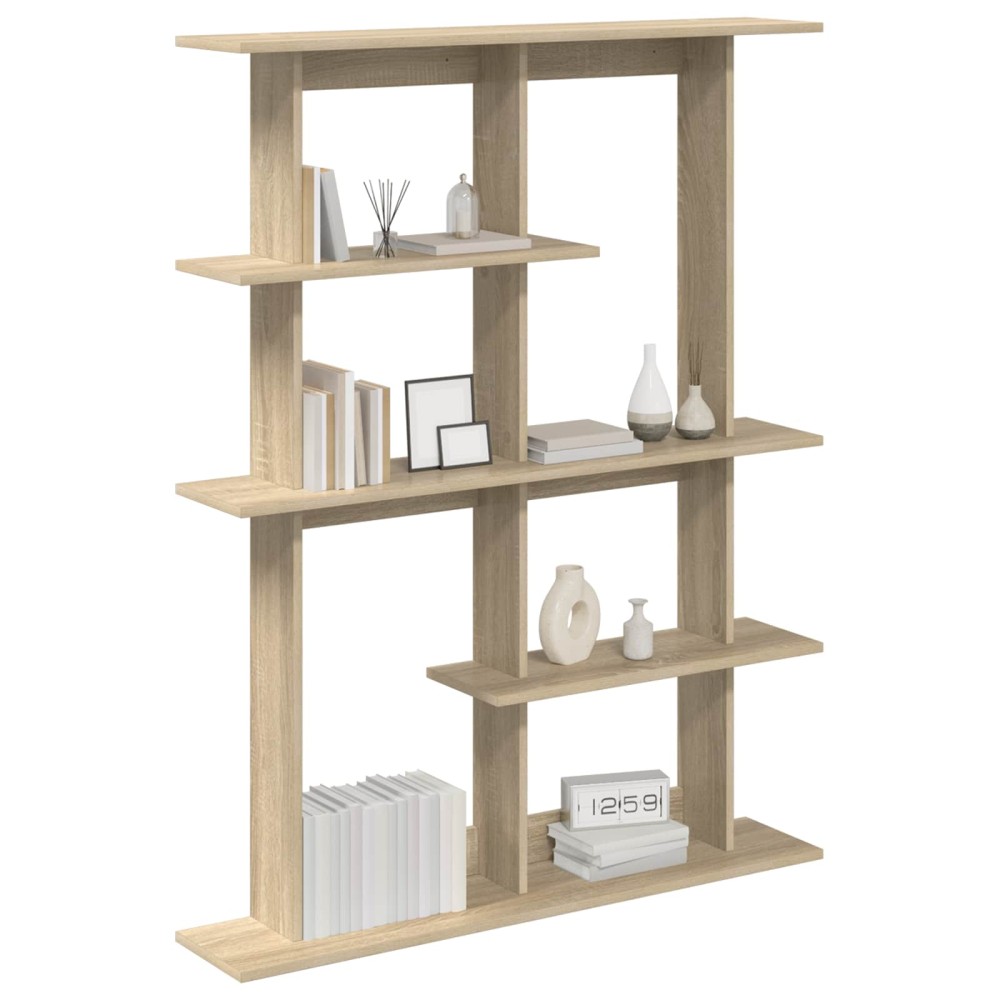 vidaXL Ράφι Τοίχου Sonoma Δρυς 102 x 20 x 130 εκ. Επεξεργασμένο Ξύλο