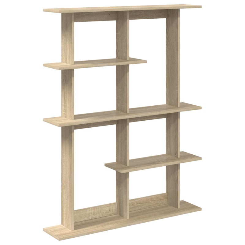 vidaXL Ράφι Τοίχου Sonoma Δρυς 102 x 20 x 130 εκ. Επεξεργασμένο Ξύλο