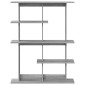 vidaXL Ράφι Τοίχου Γκρι Sonoma 102 x 20 x 130 εκ. Επεξεργασμένο Ξύλο