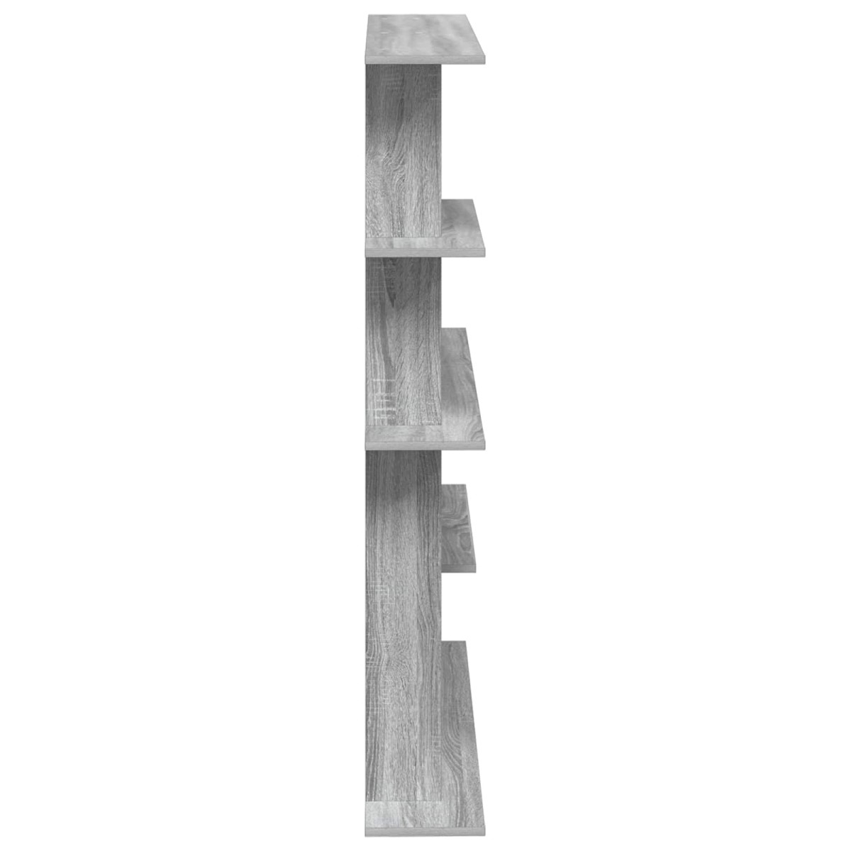 vidaXL Ράφι Τοίχου Γκρι Sonoma 102 x 20 x 130 εκ. Επεξεργασμένο Ξύλο
