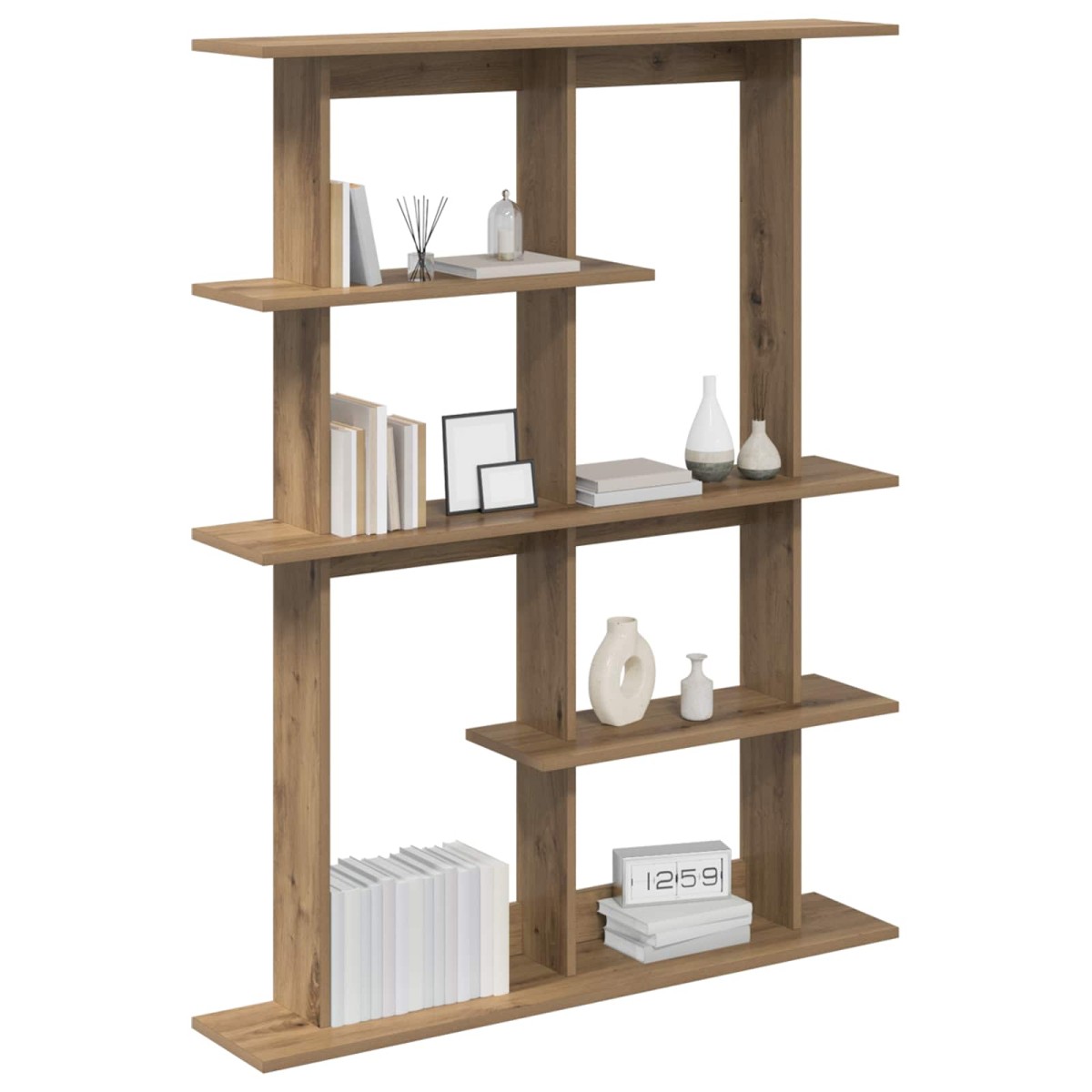 vidaXL Ράφι Τοίχου Artisan Δρυς 102 x 20 x 130 εκ. Επεξεργασμένο Ξύλο