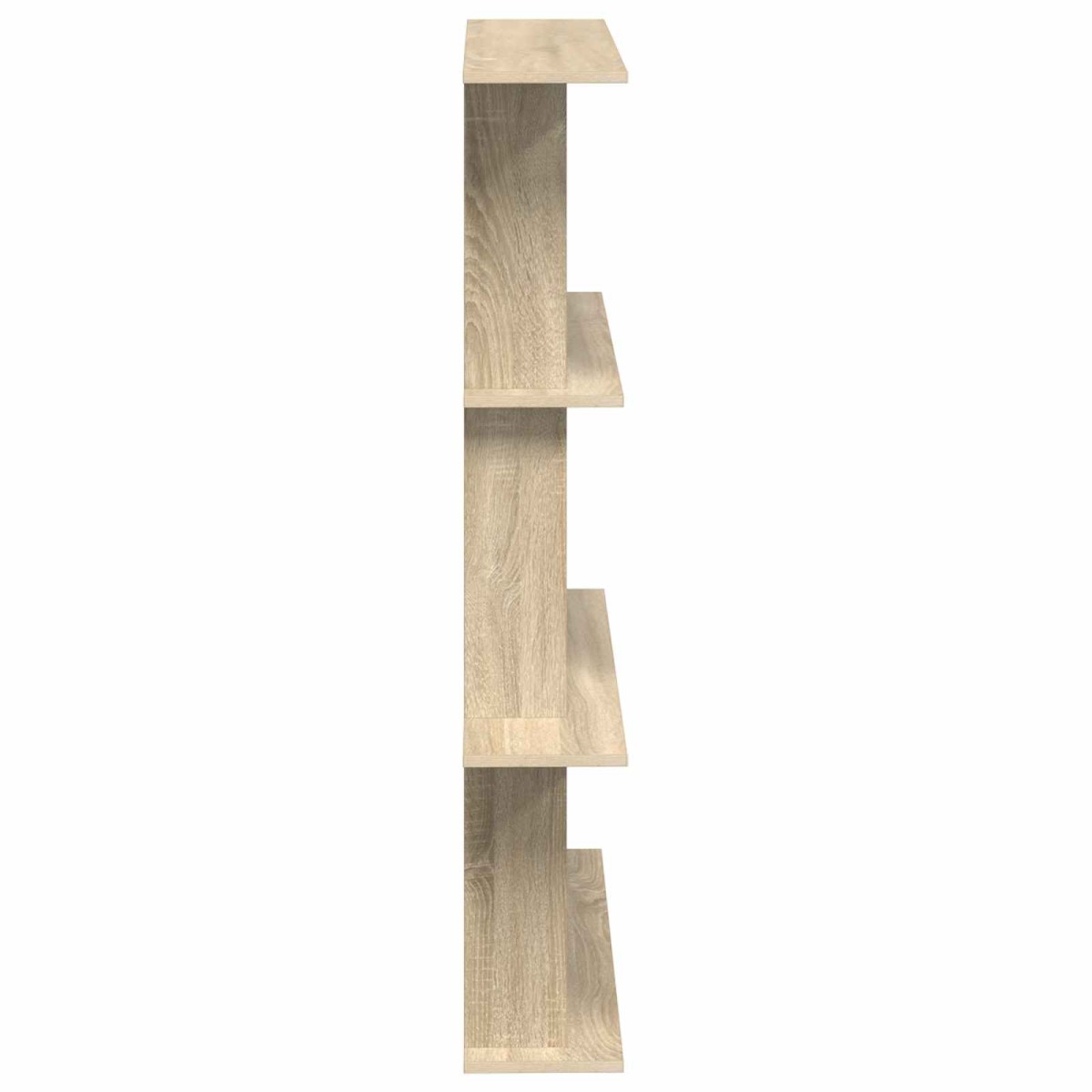 vidaXL Ράφι Τοίχου Sonoma Δρυς 100 x 20 x 126 εκ. Επεξεργασμένο Ξύλο