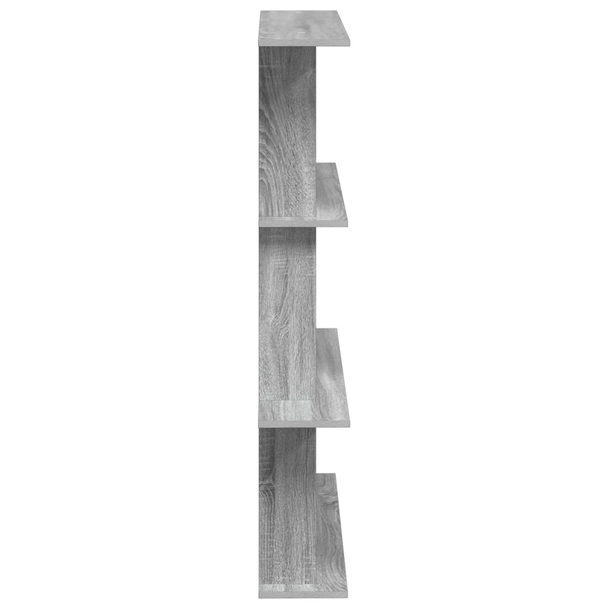 vidaXL Ράφι Τοίχου Γκρι Sonoma 100 x 20 x 126 εκ. Επεξεργασμένο Ξύλο
