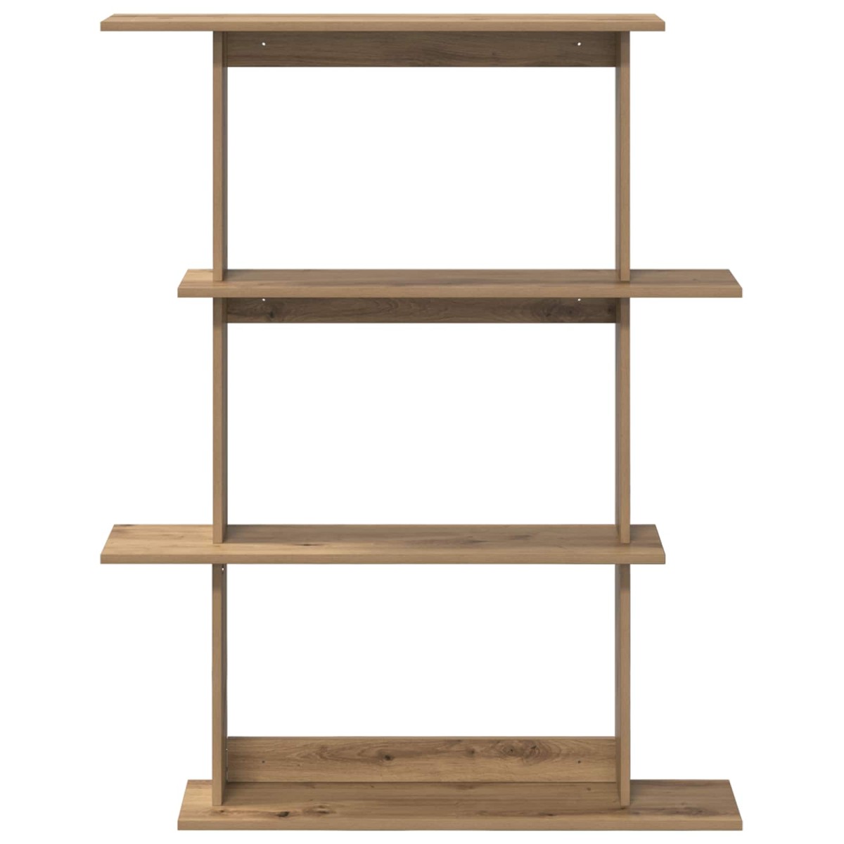 vidaXL Ράφι Τοίχου Artisan Δρυς 100 x 20 x 126 εκ. Επεξεργασμένο Ξύλο