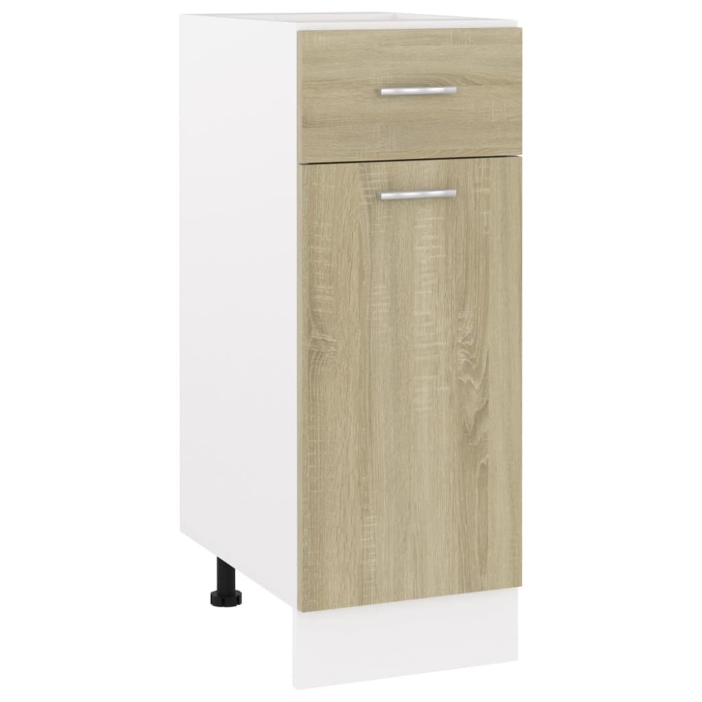 vidaXL Ντουλάπι με Συρτάρια "Lyon" σε Χρώμα Sonoma Δρυς 30x46x81,5 εκ. από Τεχνητό Ξύλο