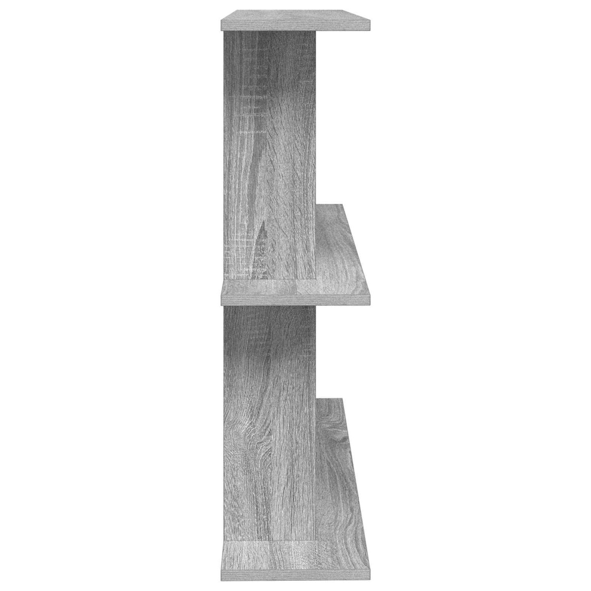 vidaXL Ράφι Τοίχου Επιτοίχιο Γκρι Sonoma 80 x 20 x 75 εκ