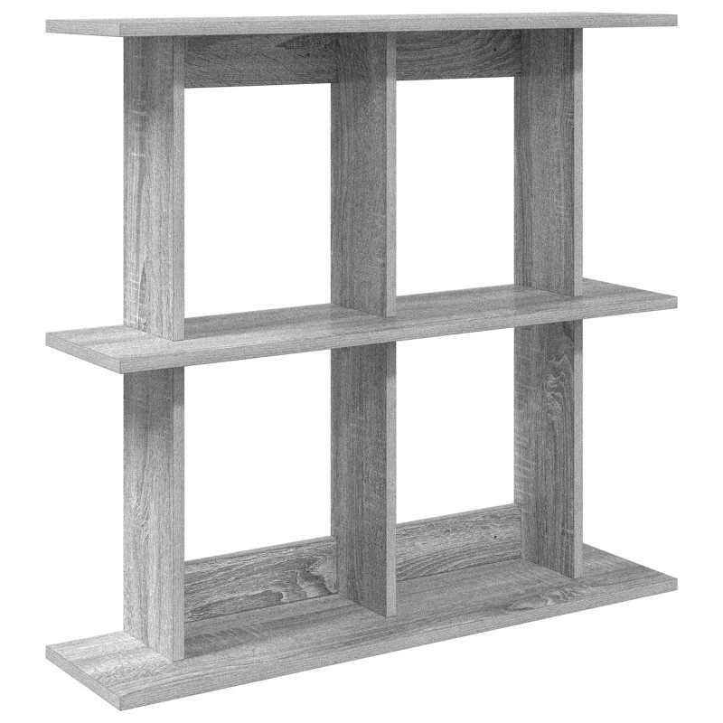 vidaXL Ράφι Τοίχου Επιτοίχιο Γκρι Sonoma 100 x 20 x 75 εκ