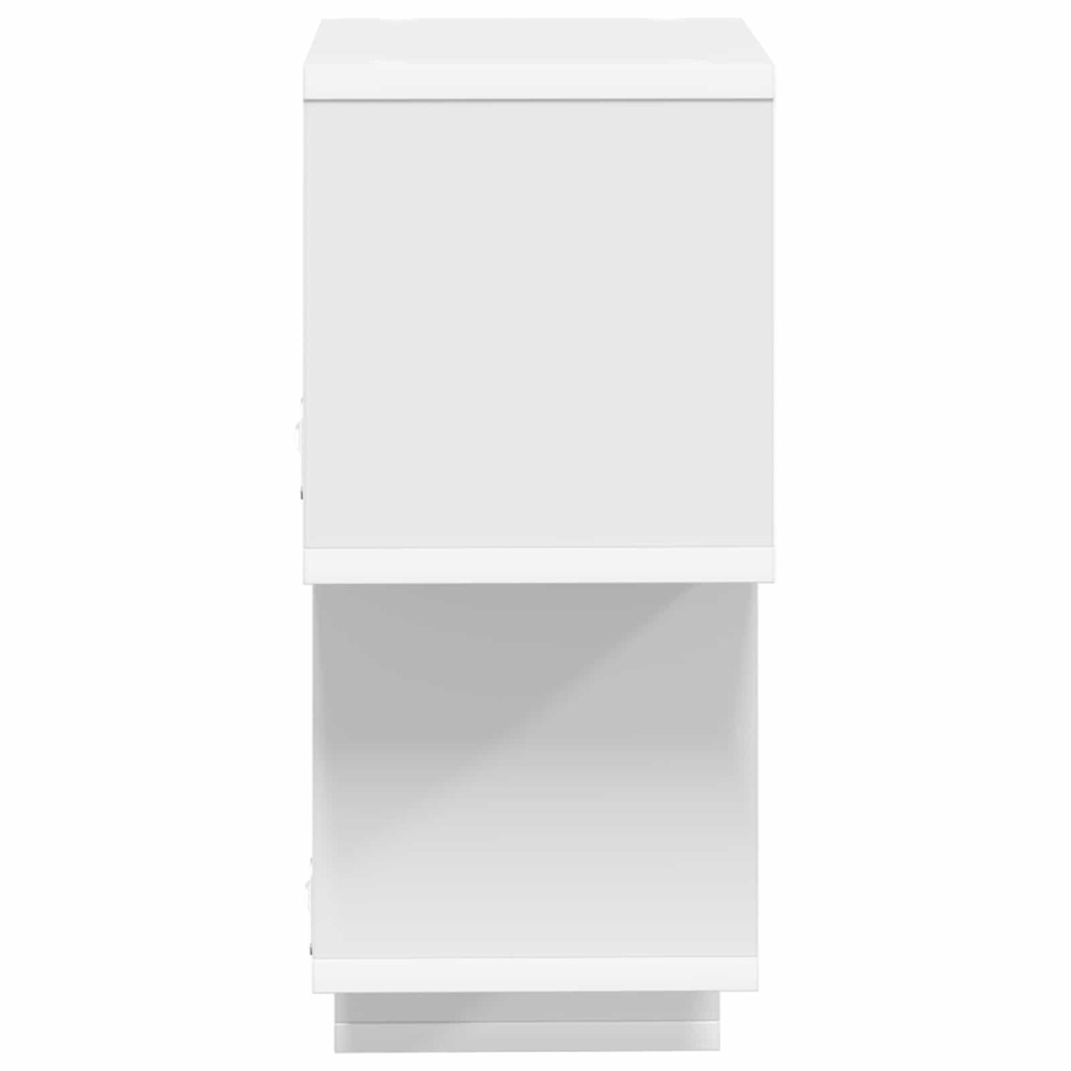 vidaXL Πλωτό ράφι Επιτοίχιο Λευκό 87 x 20 x 55 εκ Επεξεργασμένο Ξύλο