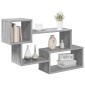 vidaXL Πλωτό ράφι Επιτοίχιο Γκρι Sonoma 87 x 20 x 55 εκ