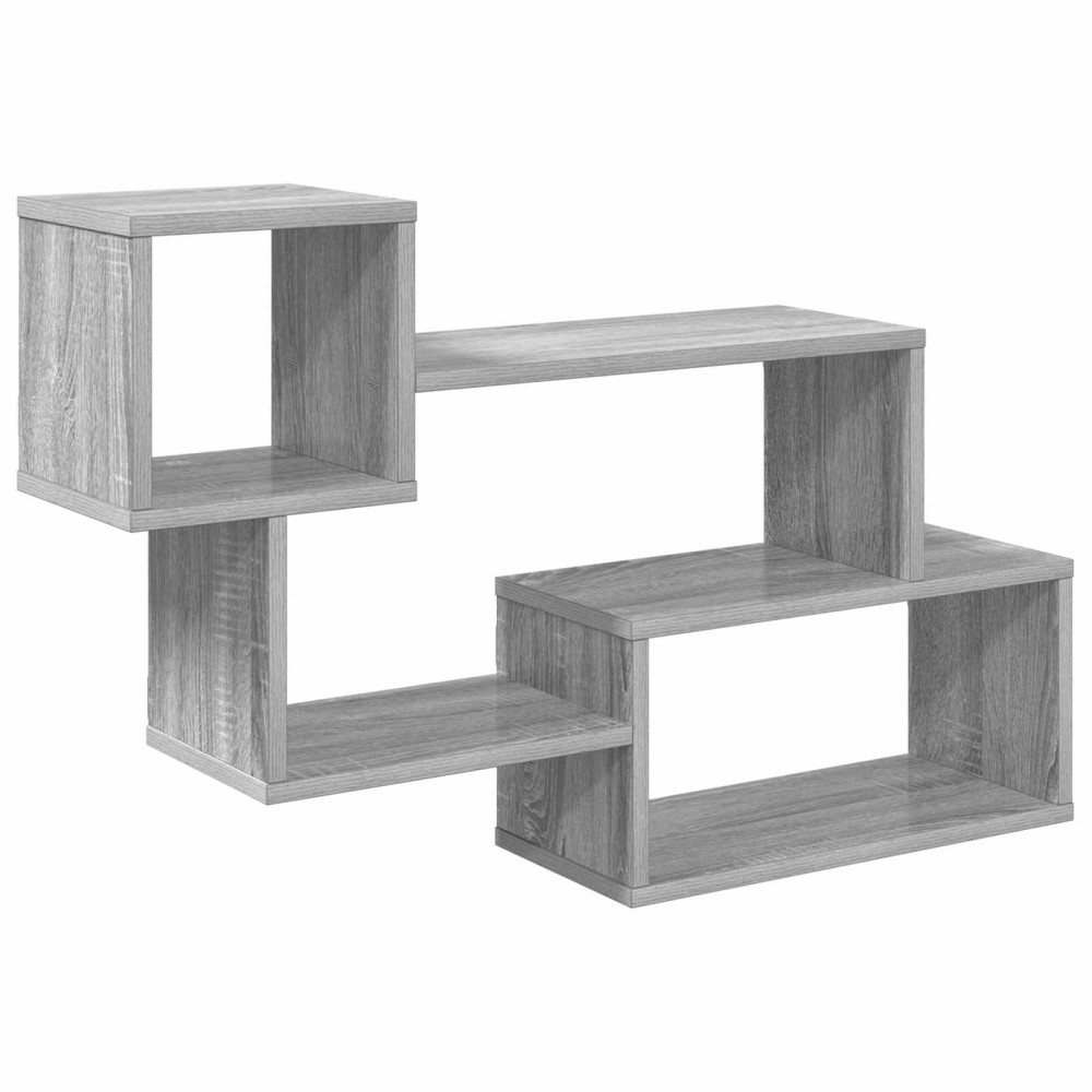 vidaXL Πλωτό ράφι Επιτοίχιο Γκρι Sonoma 87 x 20 x 55 εκ