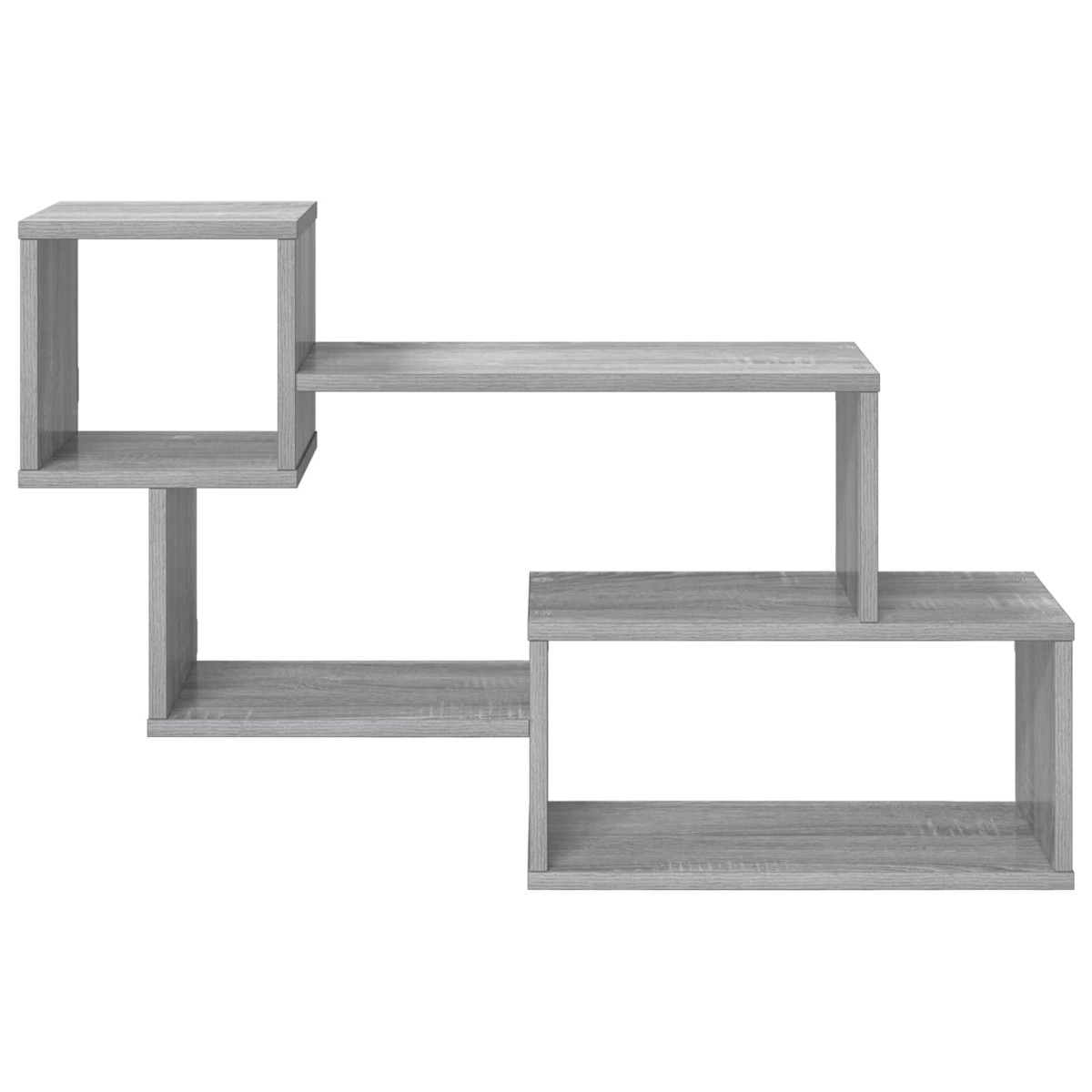 vidaXL Πλωτό ράφι Επιτοίχιο Γκρι Sonoma 87 x 20 x 55 εκ