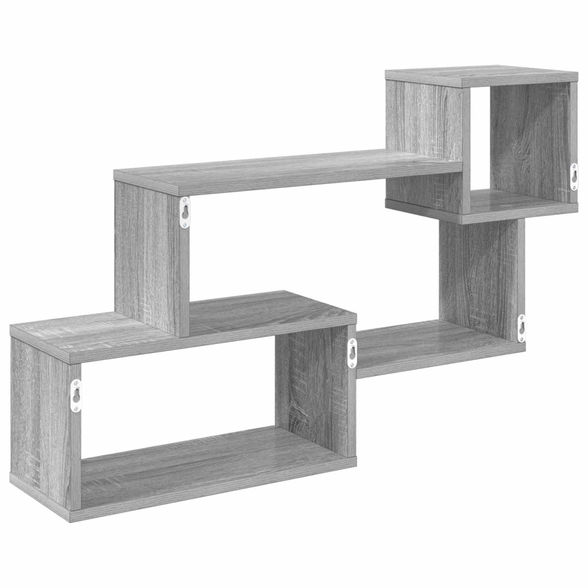 vidaXL Πλωτό ράφι Επιτοίχιο Γκρι Sonoma 87 x 20 x 55 εκ