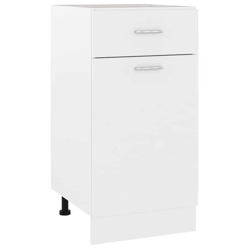 vidaXL Ντουλάπι με Συρτάρια "Lyon" Λευκό 40x46x81,5 εκ. από Τεχνητό Ξύλο