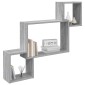 vidaXL Ράφι Τοίχου Επιτοίχιο Γκρι Sonoma 91,5 x 15 x 76 εκ