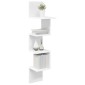 vidaXL Ράφι Τοίχου Επιτοίχιο Λευκό 32 x 21 x 107 cm Επεξεργασμένο Ξύλο