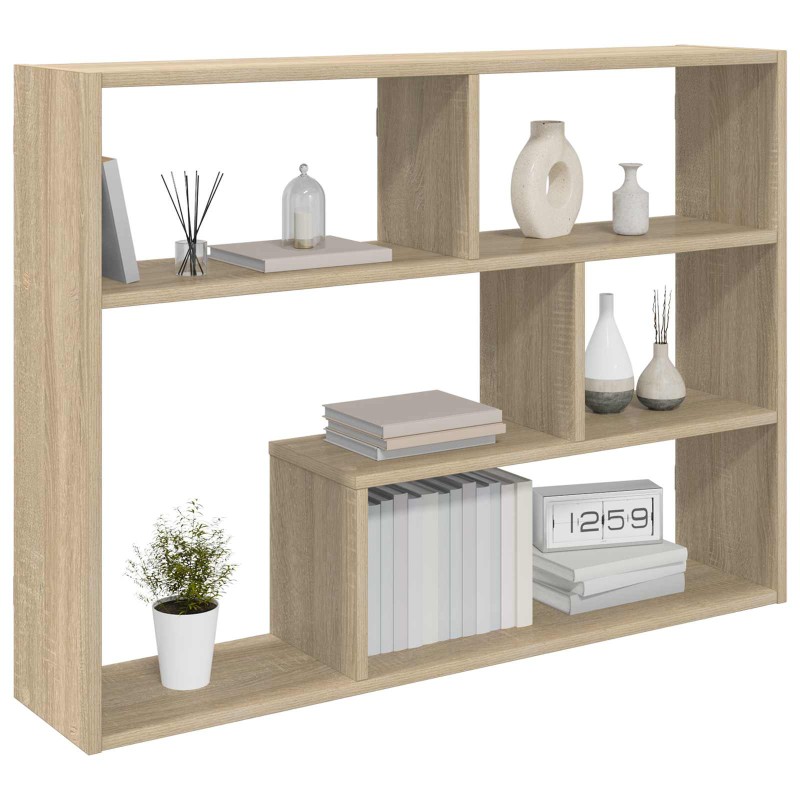 vidaXL Ράφι Τοίχου Επιτοίχιο Sonoma Δρυς 95 x 20 x 69,5 εκ.