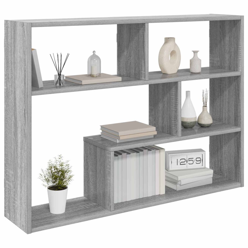 vidaXL Ράφι Τοίχου Επιτοίχιο Γκρι Sonoma 95 x 20 x 69,5 εκ.