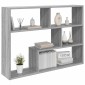 vidaXL Ράφι Τοίχου Επιτοίχιο Γκρι Sonoma 95 x 20 x 69,5 εκ.