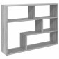 vidaXL Ράφι Τοίχου Επιτοίχιο Γκρι Sonoma 95 x 20 x 69,5 εκ.