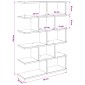 vidaXL Ράφι Τοίχου Γκρι Sonoma 70 x 20 x 100 εκ. Επεξεργασμένο Ξύλο