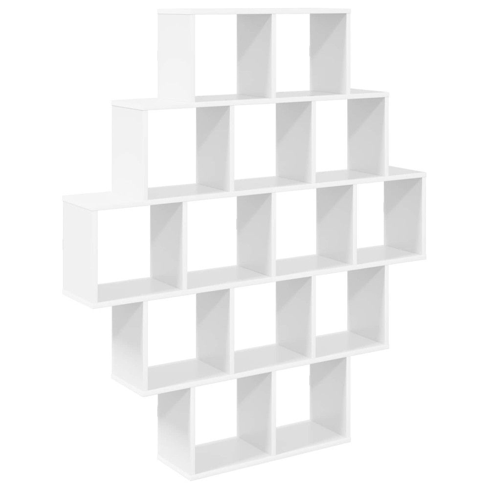 vidaXL Ράφι Τοίχου Λευκό 120 x 20 x 136 εκ Επεξεργασμένο Ξύλο