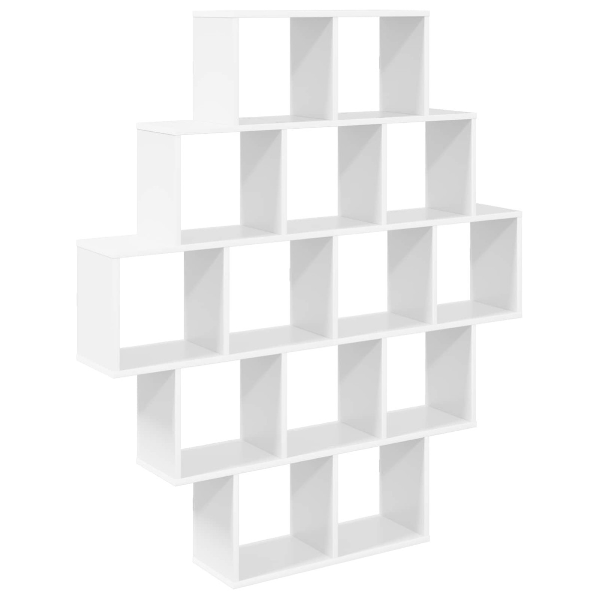 vidaXL Ράφι Τοίχου Λευκό 120 x 20 x 136 εκ Επεξεργασμένο Ξύλο