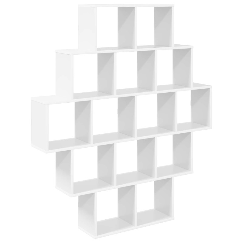 vidaXL Ράφι Τοίχου Λευκό 120 x 20 x 136 εκ Επεξεργασμένο Ξύλο