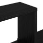 vidaXL Ράφι Τοίχου Μαύρη Δρυς 120 x 20 x 136 εκ Επεξεργασμένο Ξύλο