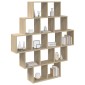 vidaXL Ράφι Τοίχου Sonoma Δρυς 120 x 20 x 136 εκ Επεξεργασμένο Ξύλο