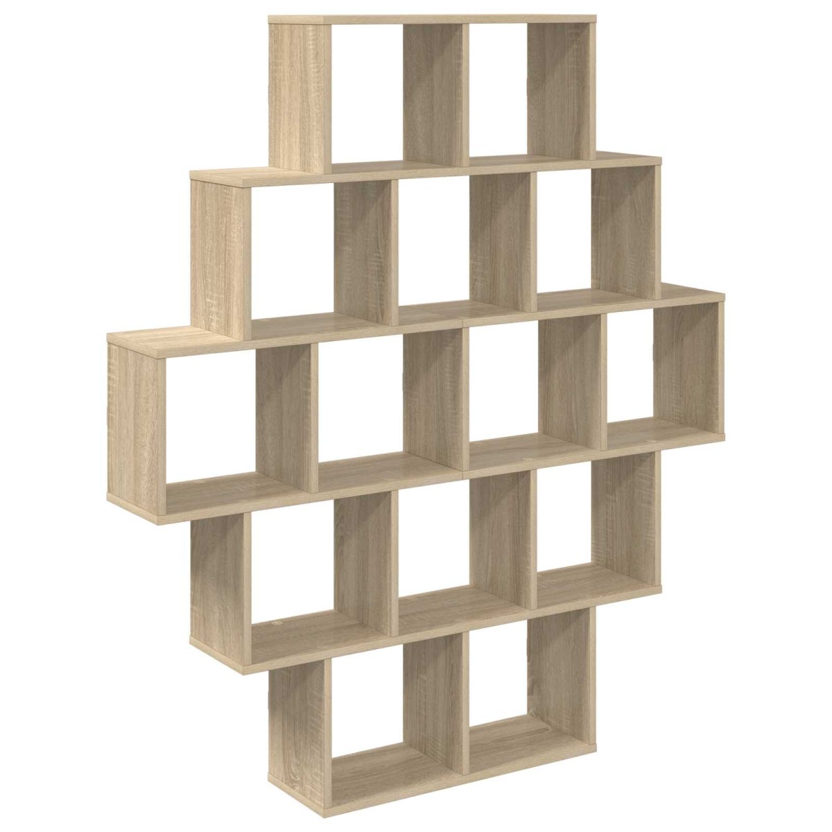 vidaXL Ράφι Τοίχου Sonoma Δρυς 120 x 20 x 136 εκ Επεξεργασμένο Ξύλο