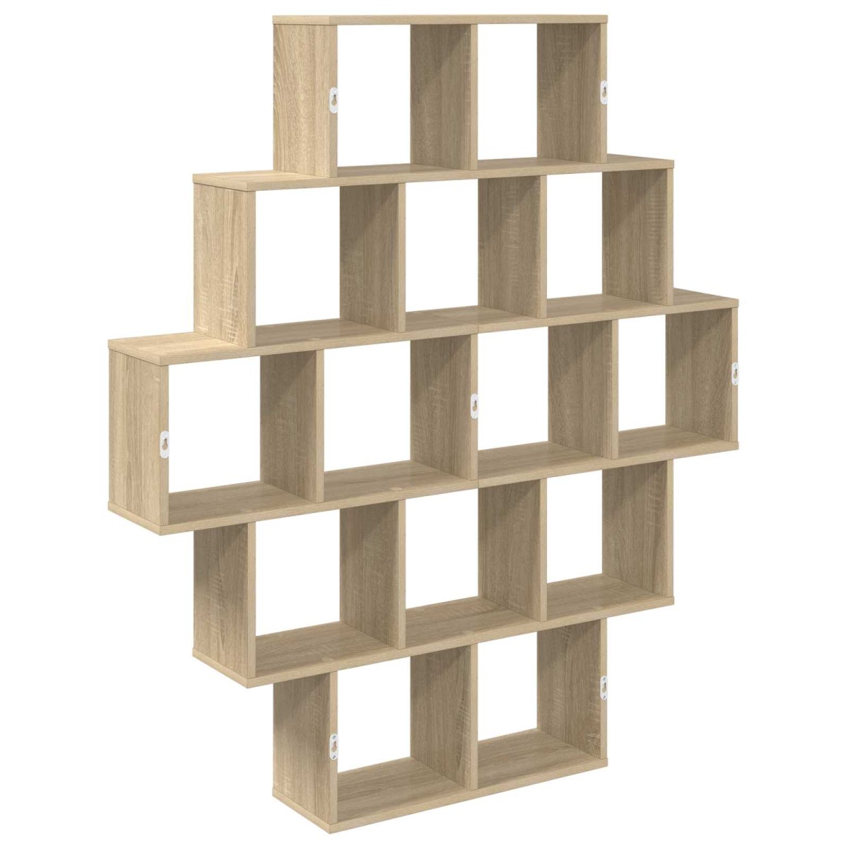 vidaXL Ράφι Τοίχου Sonoma Δρυς 120 x 20 x 136 εκ Επεξεργασμένο Ξύλο