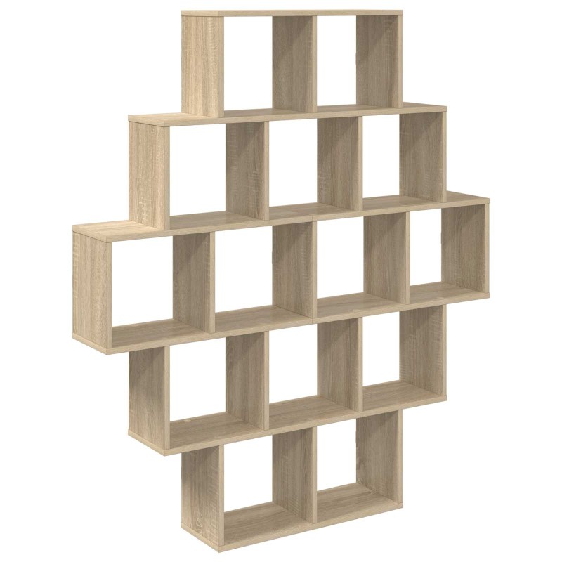 vidaXL Ράφι Τοίχου Sonoma Δρυς 120 x 20 x 136 εκ Επεξεργασμένο Ξύλο
