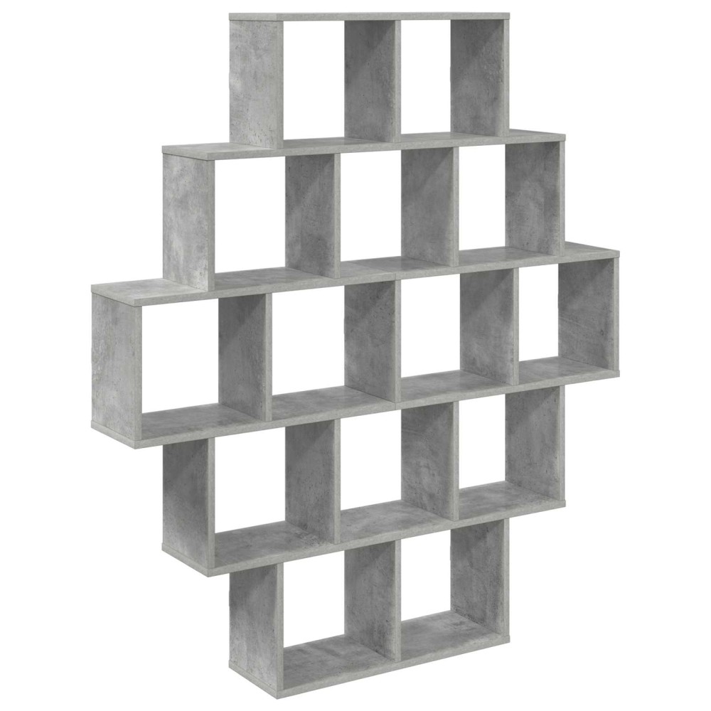 vidaXL Ράφι Τοίχου Γκρι Σκυροδέματος 120 x 20 x 136 εκ
