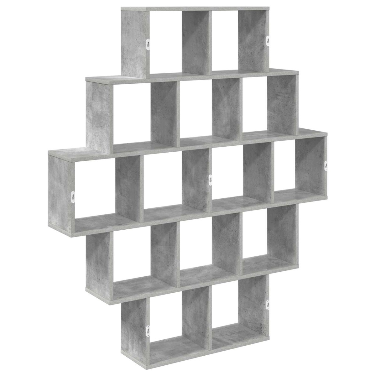 vidaXL Ράφι Τοίχου Γκρι Σκυροδέματος 120 x 20 x 136 εκ