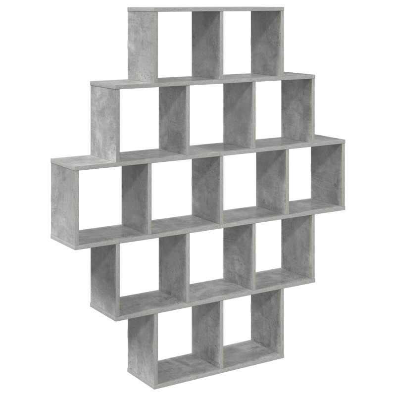 vidaXL Ράφι Τοίχου Γκρι Σκυροδέματος 120 x 20 x 136 εκ