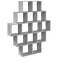 vidaXL Ράφι Τοίχου Γκρι Sonoma 120 x 20 x 136 εκ Επεξεργασμένο Ξύλο