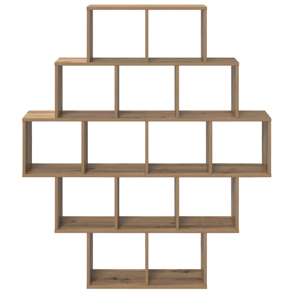 vidaXL Ράφι Τοίχου Artisan Δρυς 120 x 20 x 136 εκ Επεξεργασμένο Ξύλο