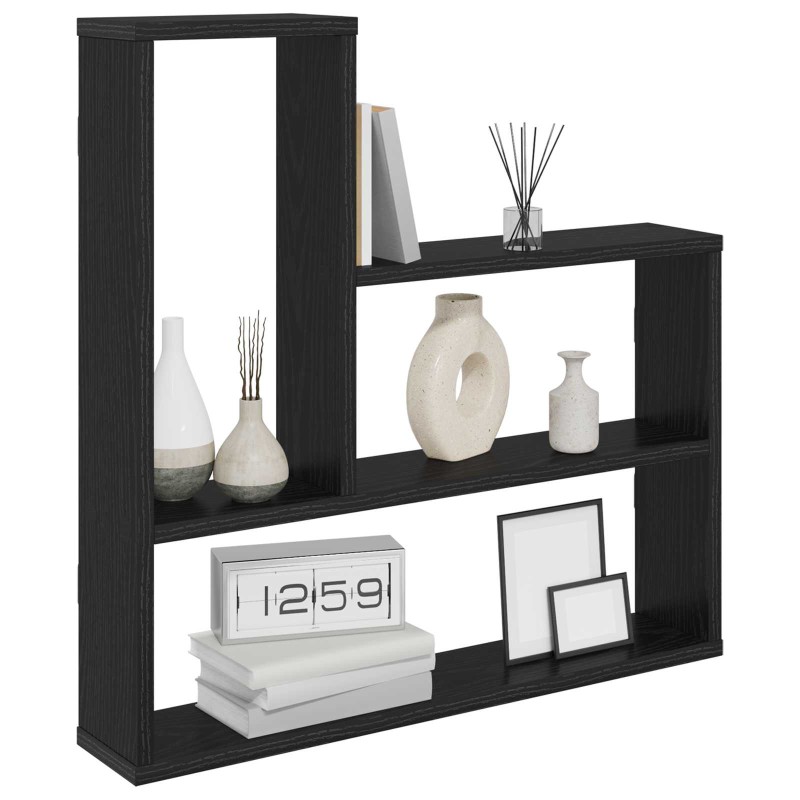 vidaXL Ράφι Τοίχου Μαύρη Δρυς 60 x 11 x 60 εκ. Επεξεργασμένο Ξύλο